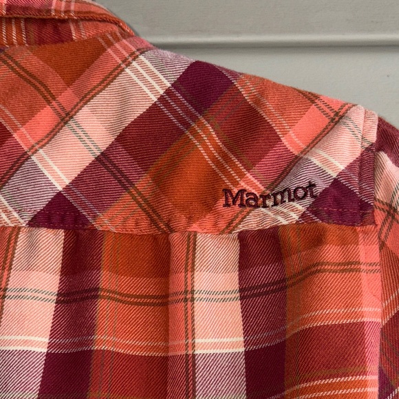Marmot Vibrant Plaid Long Sleeve Shirt. Size XL - Picture 4 of 8